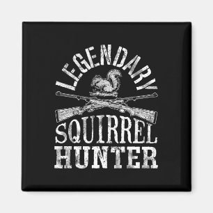 Íman Camisa T Legendary Squirrel Hunter Caça Humor Vi