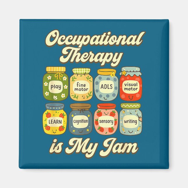 Íman Camisa Terapia Ocupacional Geléia Frascos Ot (Frente)