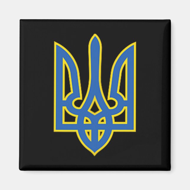 Íman Camisa Tridente Ucraniana Tryzub Exército da Ucrân (Frente)