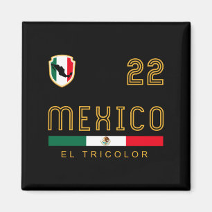 Íman Camisa Vintage México Futebol Bandeira Presente pa