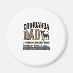 Íman Camisa Vintage para Pai de Chihuahua Amante de Cãe