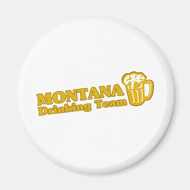 Íman Camisas da Equipe de Bebendos de Montana (Frente)
