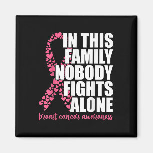 Íman Camisas De Cancer Para Cancer De Mama Rosa Para A