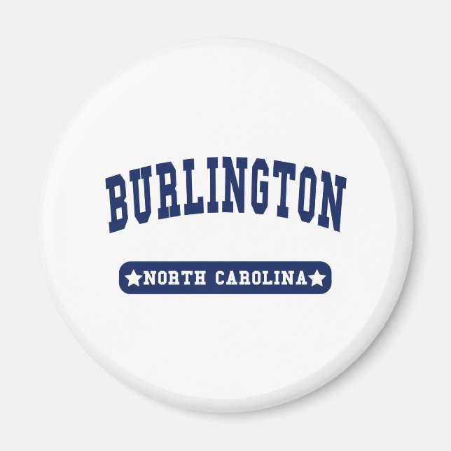 Íman Camisas de estilo do Burlington North Carolina (Frente)