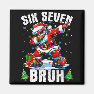 Íman Camisas de Natal do Papai Noel Dabbing Bruh 67 Sei