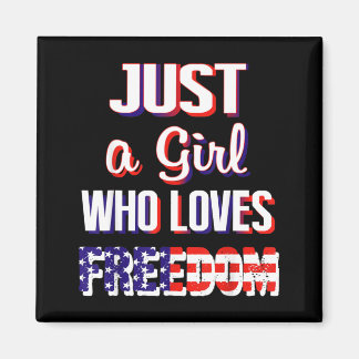 Íman Camisas do Dia da Independência Para Meninas Uma M