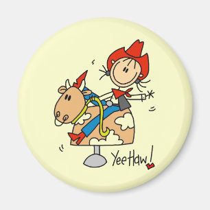 Íman Camisas e Presentes Cowgirl Yee Haw