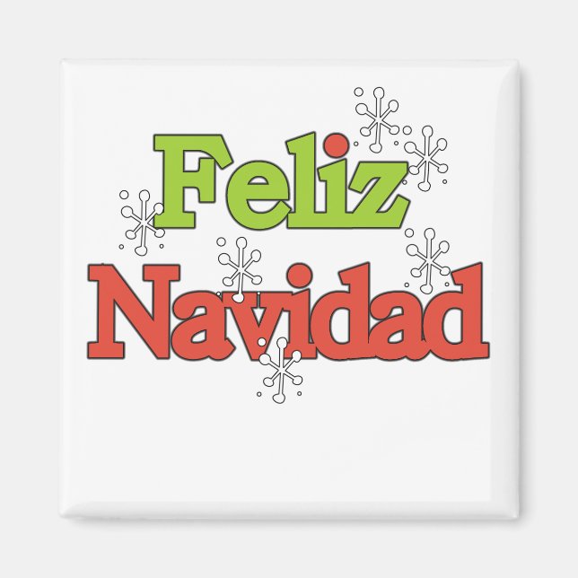 Íman Camisas e presentes Feliz Navidad (Frente)