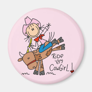 Íman Camisas e Presentes Ride Em Cowgirl
