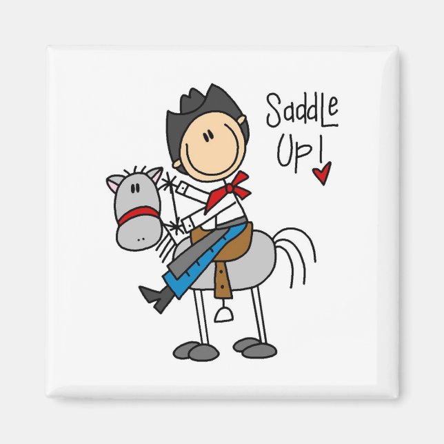 Íman Camisas e Presentes Saddle Up Cowboy (Frente)