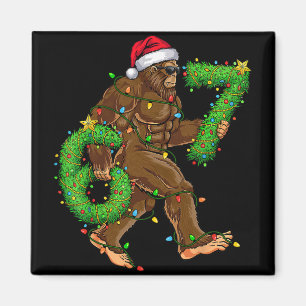 Íman Camisas engraçadas de Natal do Bigfoot Seis Sete 6
