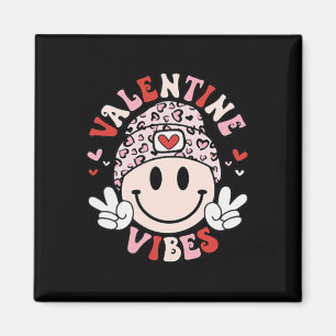 Íman Camisas Groovy Valentine Vibes Dia dos Namorados P