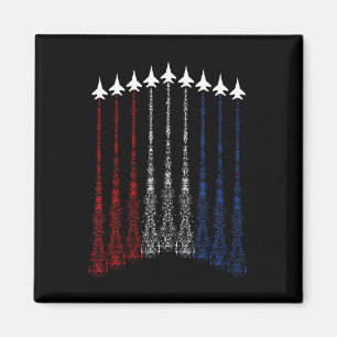 Íman Camisas Patriotas Para Homens Jato 4 De Julho Cami