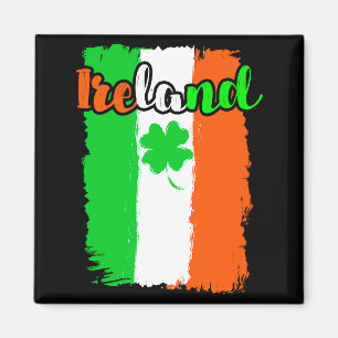 Íman Camiseta 1 do Dia de São Patrício Trevo da Irlanda