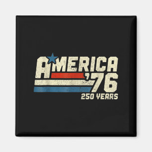 Íman Camiseta 250º Aniversário EUA Aamérica Retro 250