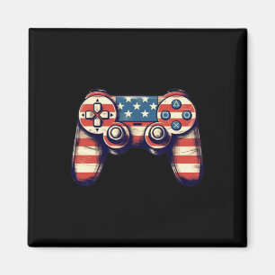 Íman Camiseta 4 De Julho Gamer Video Game Crianças Meni