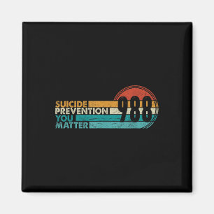 Íman Camiseta 988 Linha de Prevenção de Suicídio Consci