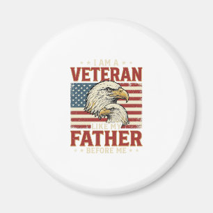 Íman Camiseta Águia Veterano Como Meu Pai Antes de Mim_