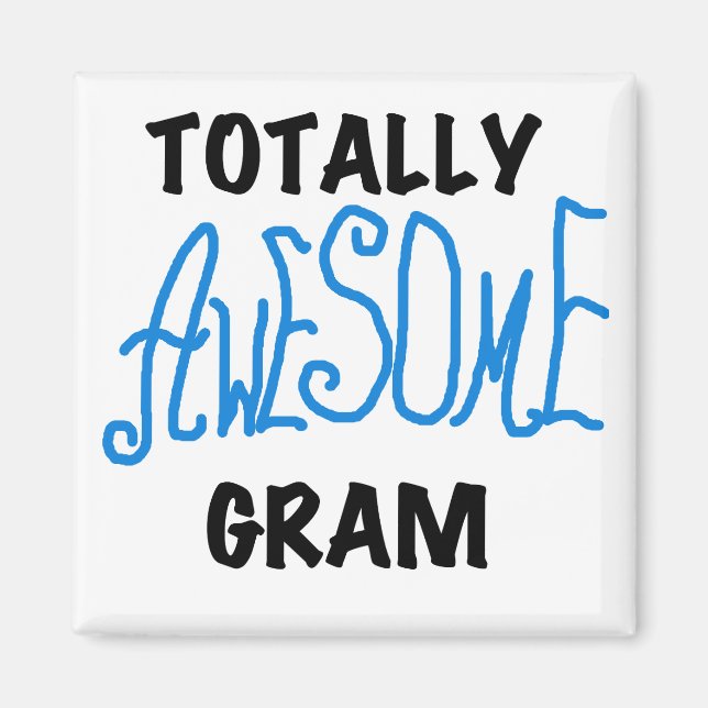 Íman Camiseta azul e presentes do grama totalmente (Frente)