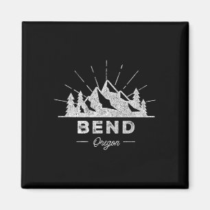 Íman Camiseta Bend Oregon Ou T Vintage Caminhada Retro 