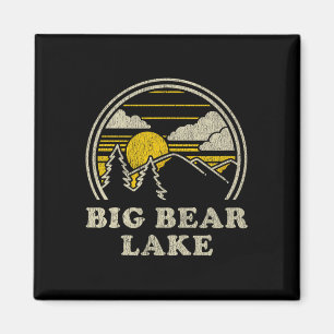 Íman Camiseta Big Bear Lake Califórnia Ca Vintage Trilh
