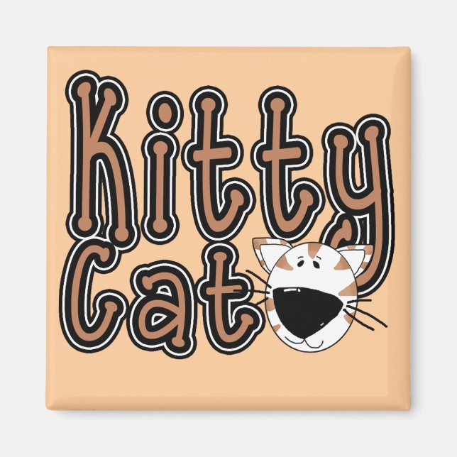 Íman Camiseta bonito e presentes do gato do gatinho (Frente)