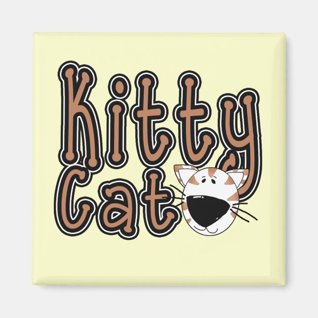Íman Camiseta bonito e presentes do gato do gatinho (Frente)