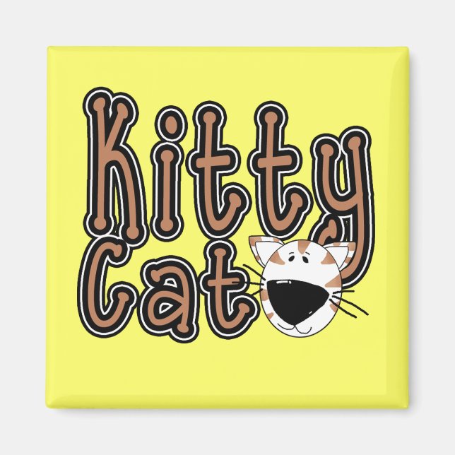 Íman Camiseta bonito e presentes do gato do gatinho (Frente)