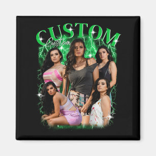 Íman Camiseta Bootleg I Love My Hot Girlfriend Heart Gf
