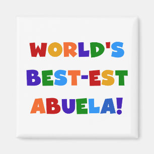 Íman Camiseta brilhante das cores do Melhor-est Abuela