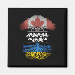 Íman Camiseta Canadense Cultivada Com Raízes Ucranianas