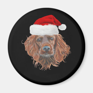 Íman Camiseta Clássica do Setter de Natal