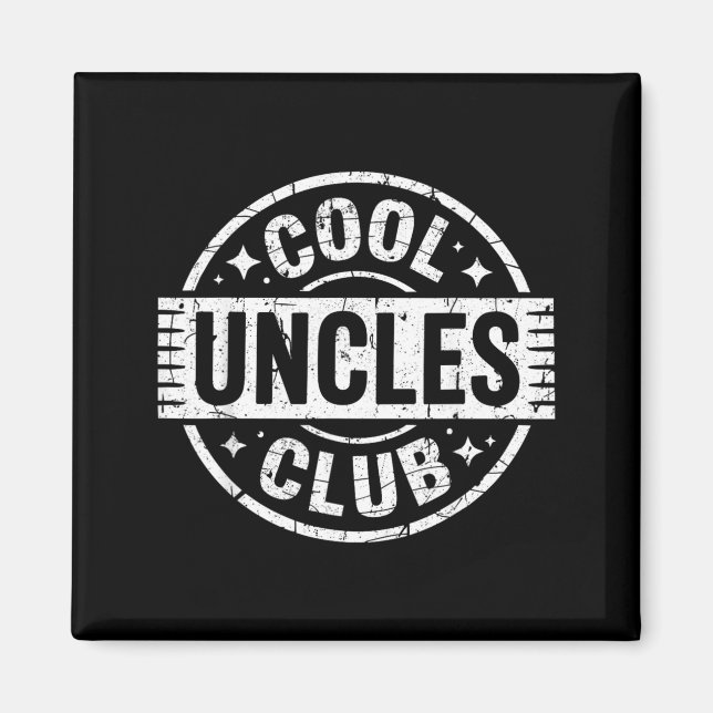 Íman Camiseta Clube de Tios Legais Funny Uncle Men Dia  (Frente)
