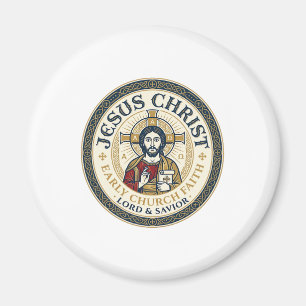 Íman Camiseta Cristã Antiga dos Pais do Deserto de Jesu