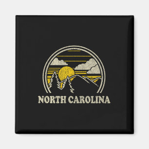 Íman Camiseta Da Carolina Do Norte Nc Vintage Montanhas