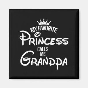 Íman Camiseta da princesa favorita chama vovô mãe mães