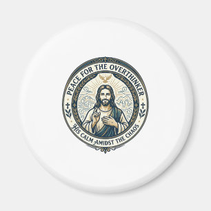 Íman Camiseta de Afirmações de Saúde Mental de Jesus In