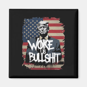 Íman Camiseta de Apoio a Donald Trump Acordado é Touro 
