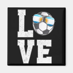 Íman Camiseta de bandeira de fã da Argentina de futebol
