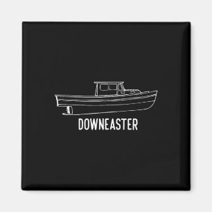 Íman Camiseta de barco de pesca de lagosta Downeaster d