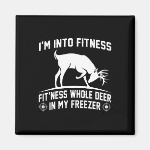 Íman Camiseta de caça, estou na Malhação Deer Freezer E
