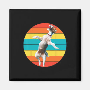 Íman Camiseta de cão Dançante - Cão Lover Vintage Dança