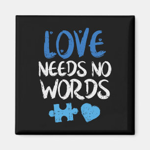 Íman Camiseta de conscientização sobre autismo 'O amor