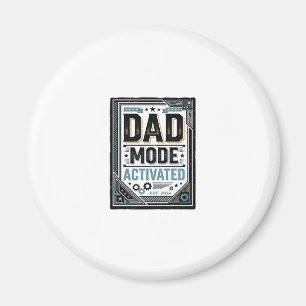 Íman Camiseta de Desenho de Gravura Vintage Modo Pai At