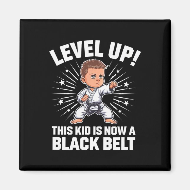 Íman Camiseta de designação de cinto preto de uniforme  (Frente)