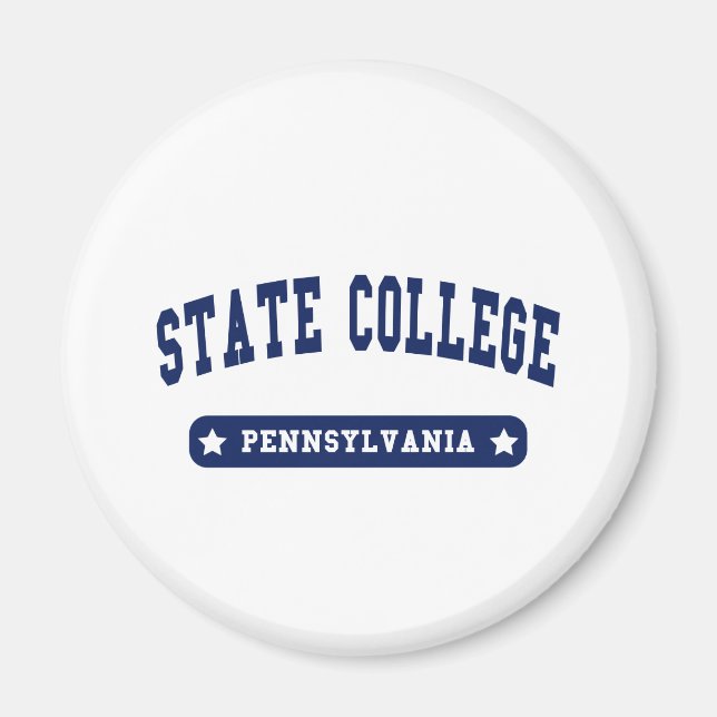 Íman Camiseta de Estilo do State College da Pensilvânia (Frente)