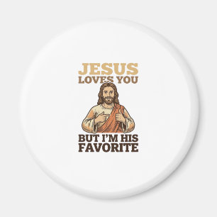 Íman Camiseta De Fé Vintage Engraçada Jesus Te Ama Desi