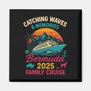 Íman Camiseta de férias de cruzeiro familiar das Bermud