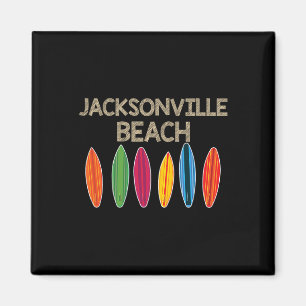 Íman Camiseta de Férias em Família na Praia de Jacksonv