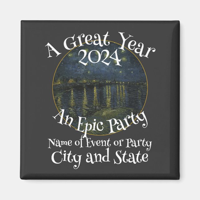 Íman Camiseta de festa de aniversário de família Reuniã (Frente)